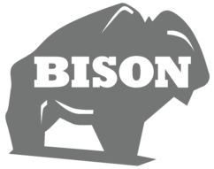 Bison logo - partner with Elevated Outdoor Living custom deck builder